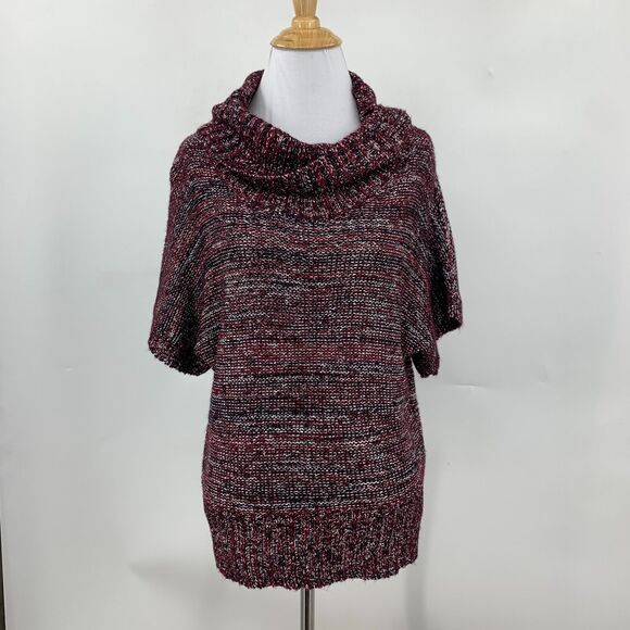 Multiples Sweater Womens PS Petite Small Marled Knit Cowl Neck Dolman Sleeves - Picture 2 of 13